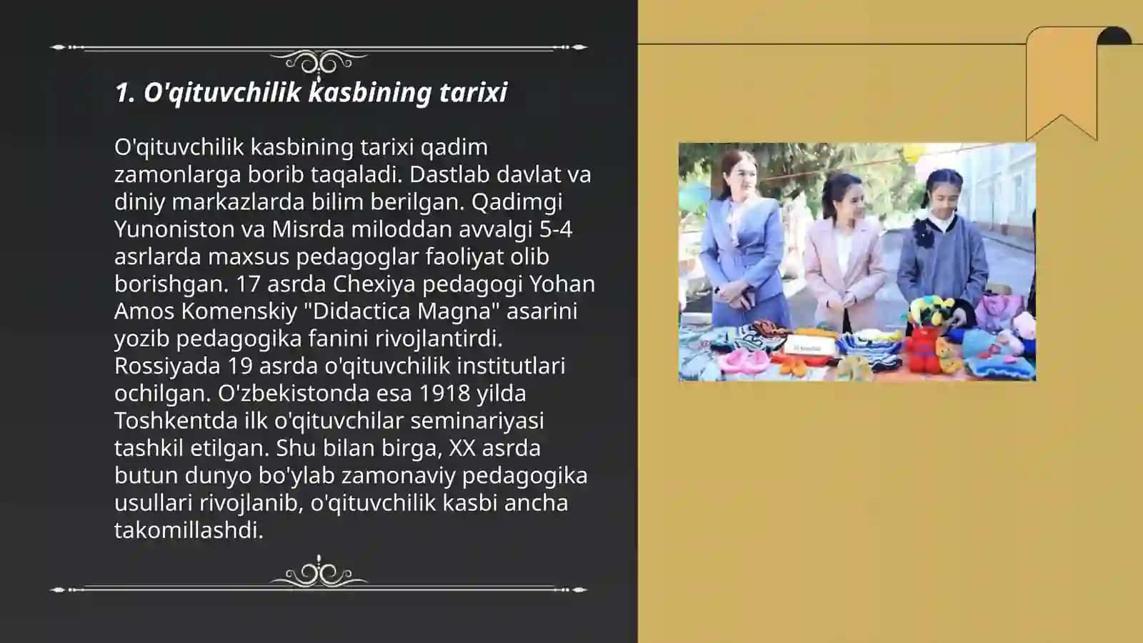 O'qituvchilik kasbining tarixi 3