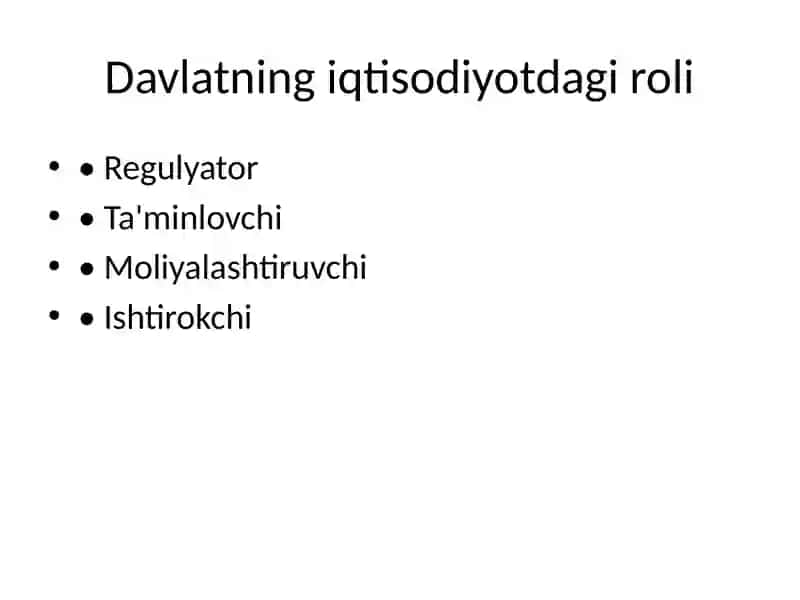 Davlatning iqtisodiy siyosati 3