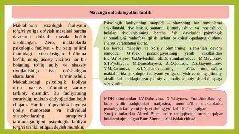 Maktabga psixologik, emotsional kognitiv tayyorgarlik 3