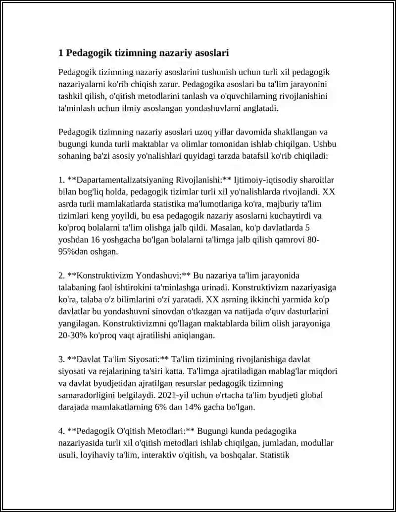 TARBIYA TIZIMIDA PEDAGOGIK TIZIM 3