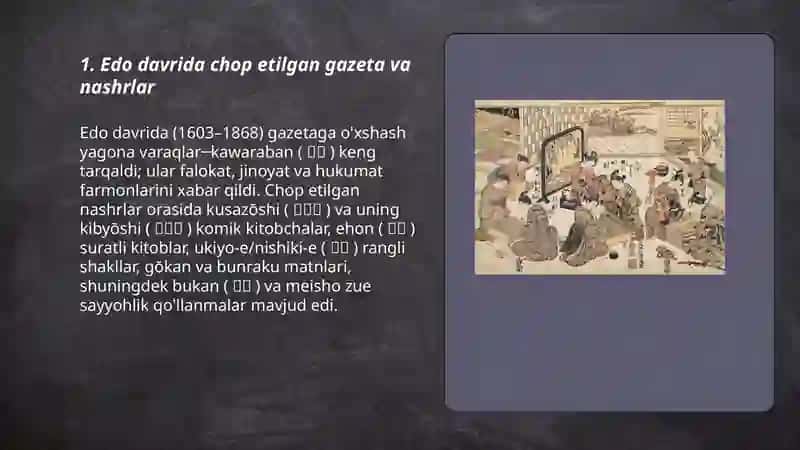 Yaponiya matbuoti tarixidan 3