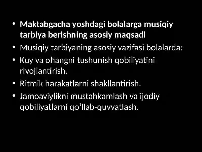 Maktabgacha yoshdagi bolalarga musiqiy tarbiya berish metodlari 3