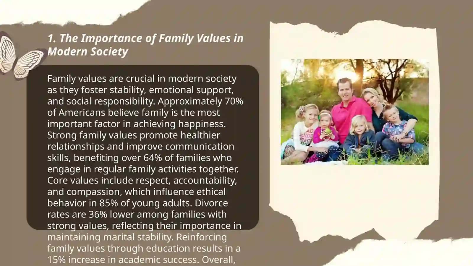 Family Value, Child Rearing, and Family Traditions 3
