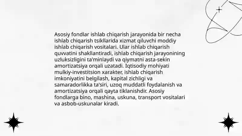 Asosiy Fondlar 3