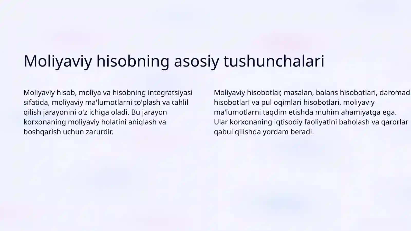 Moliyaviy hisobga kirish fanining predmeti va usullari 3