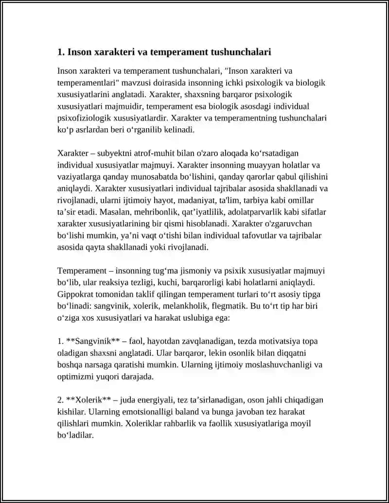 INSON XARAKTERI VA TEMPERAMENTLARI 3
