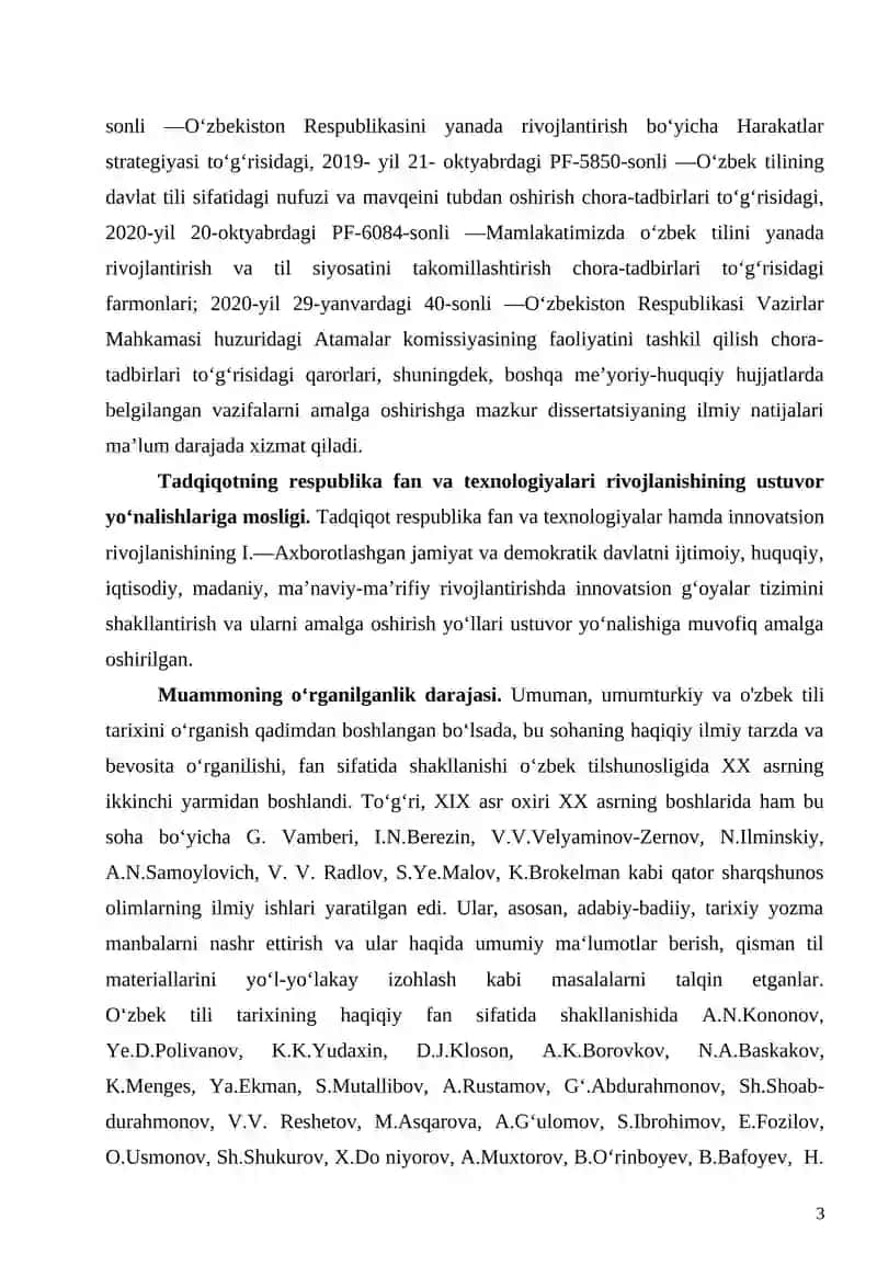 O‘ZBEK ADABIY TILINING ShAKLLANISHI  VA TARIXIY TARAQQIYOTI 3