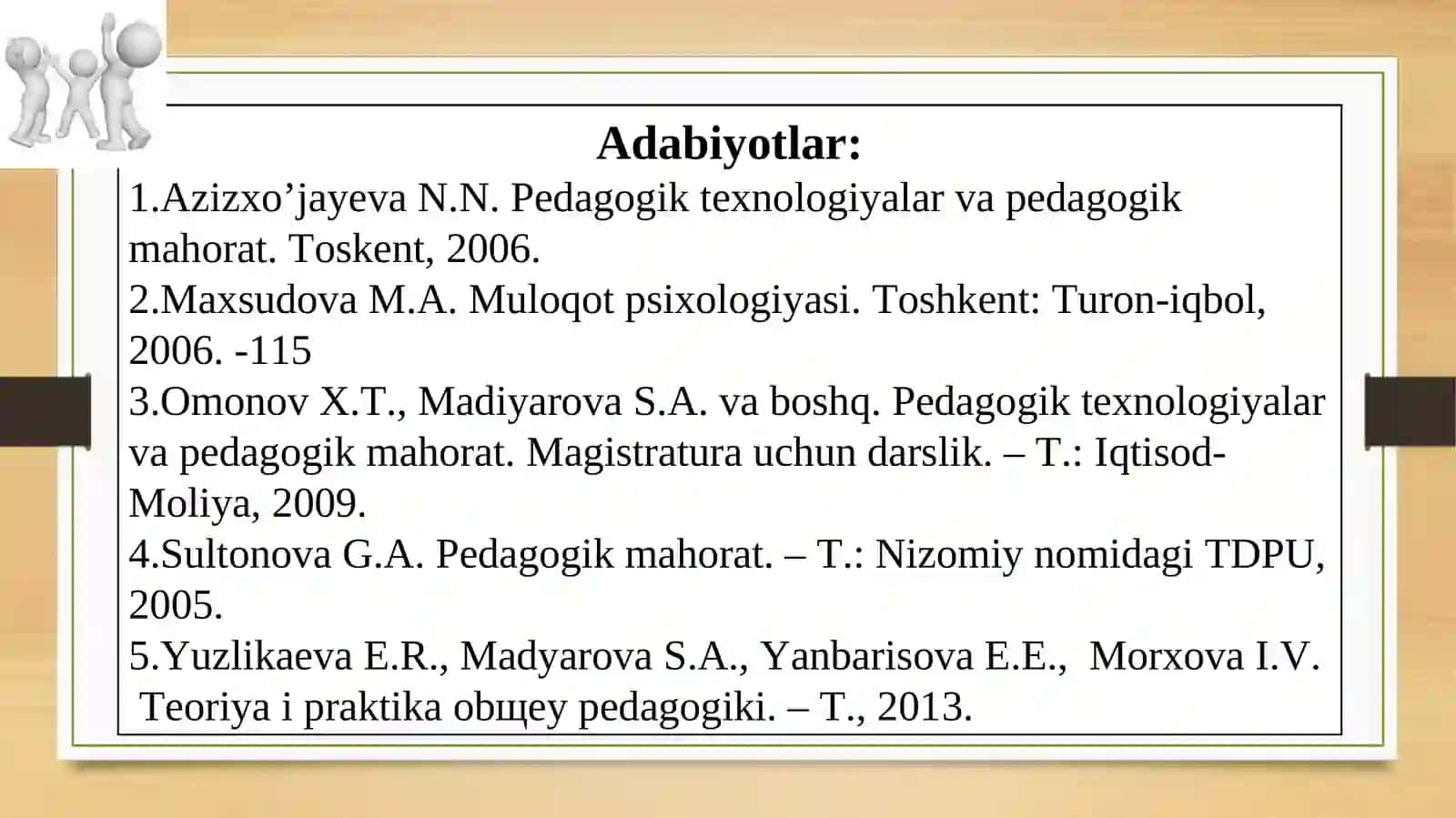 Muloqotda pedagogik ijodiylik hissi va boshqarish usullari 3