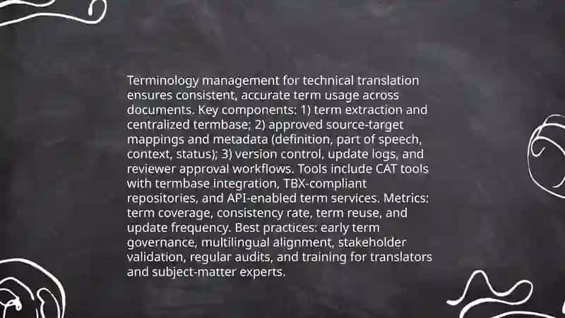 Terminology management for technical translation 3