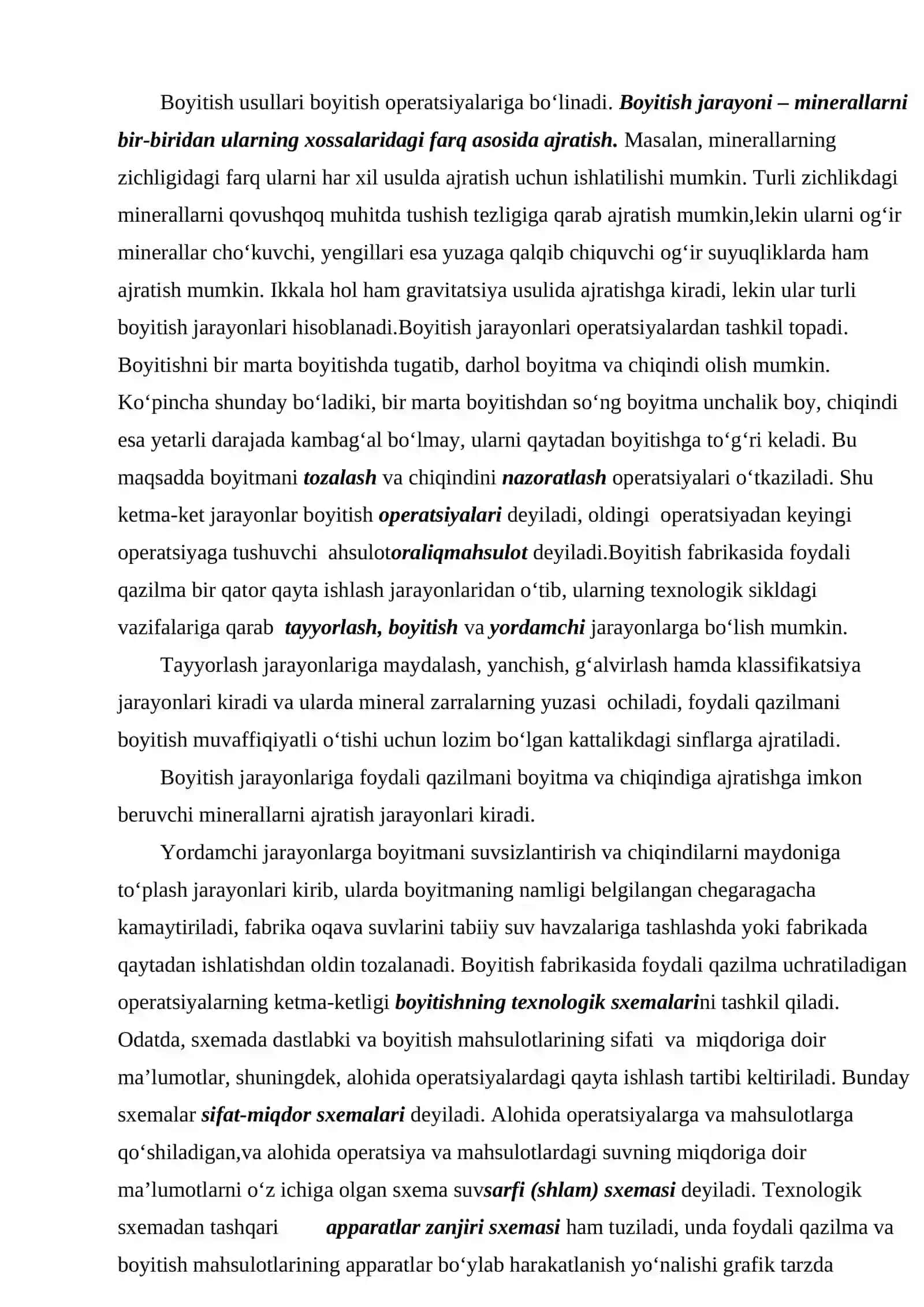 Rudalarni boyitish va ishlov berish 3