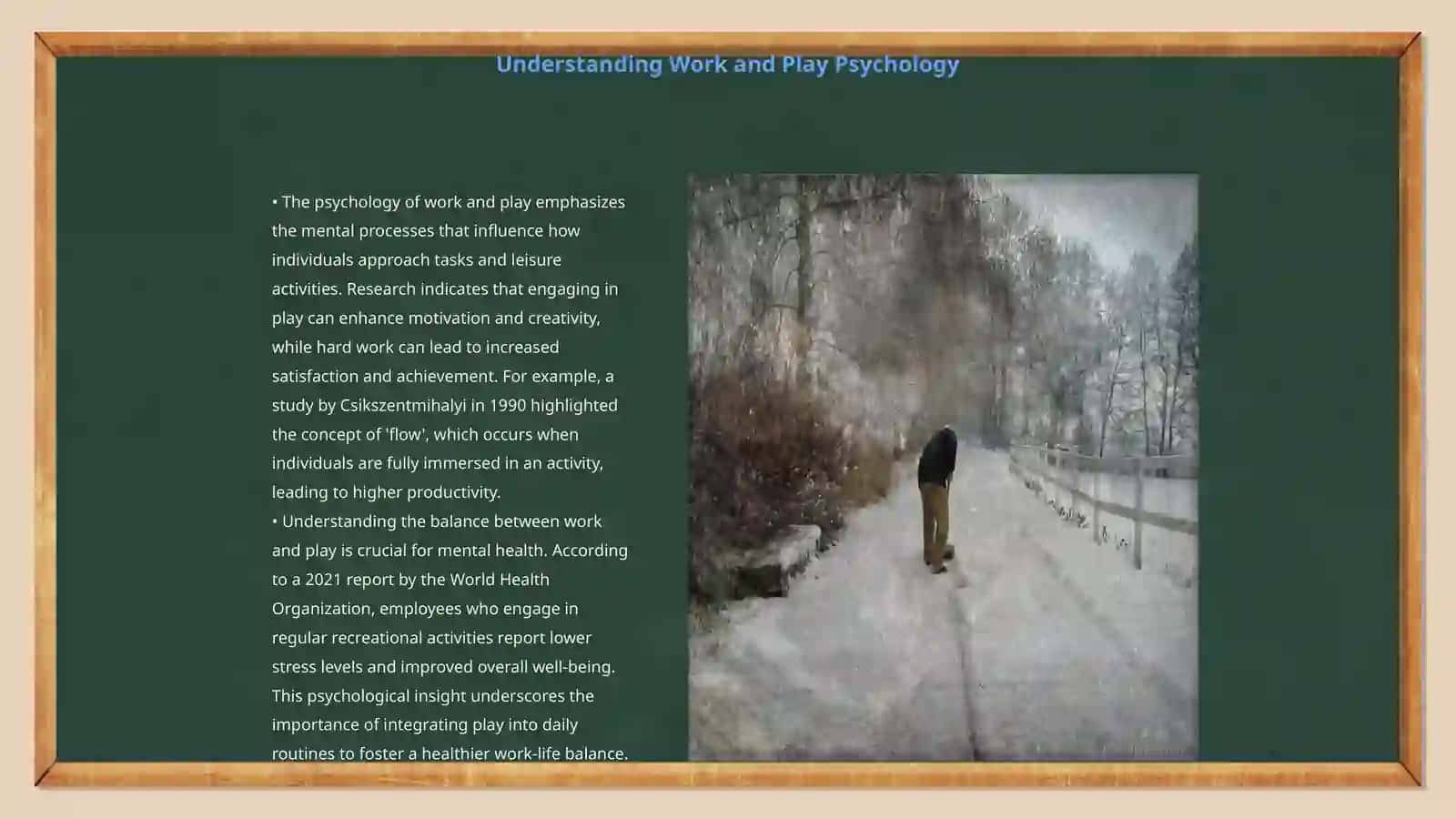 The Psychology of Work and Play 3
