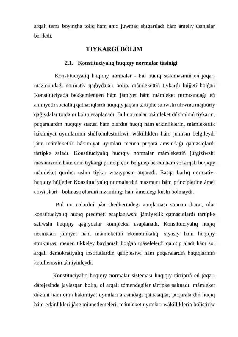 KONSTITUTSIYALÍQ HUQÍQÍY NORMALAR TÚSINIGI HÁM TÚRLERI 3