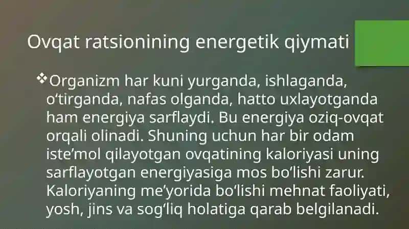 Oqilona ovqatlanish – zamonaviy dolzarb muammo ekanligi 3