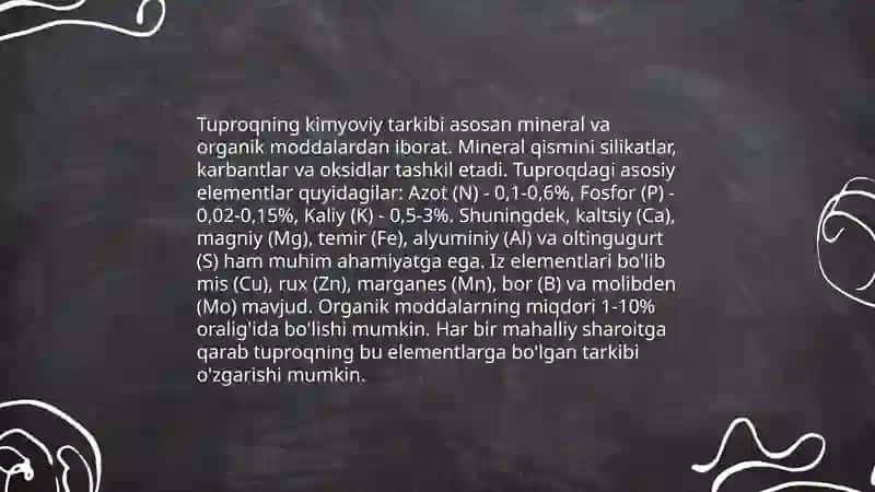 Tuproq va uning xususiyatlari 3