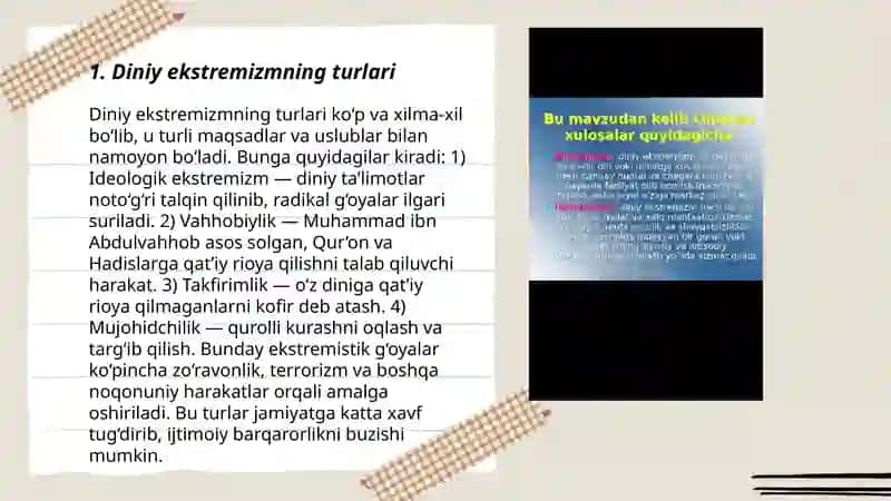 Diniy ekstremizmning turlari 3