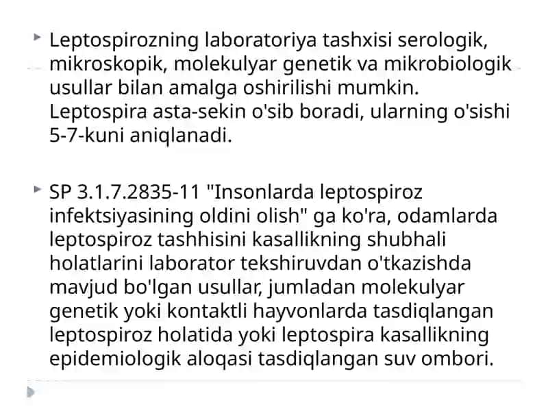 LEPTOSPIROZNING PCR TASHXISI 3