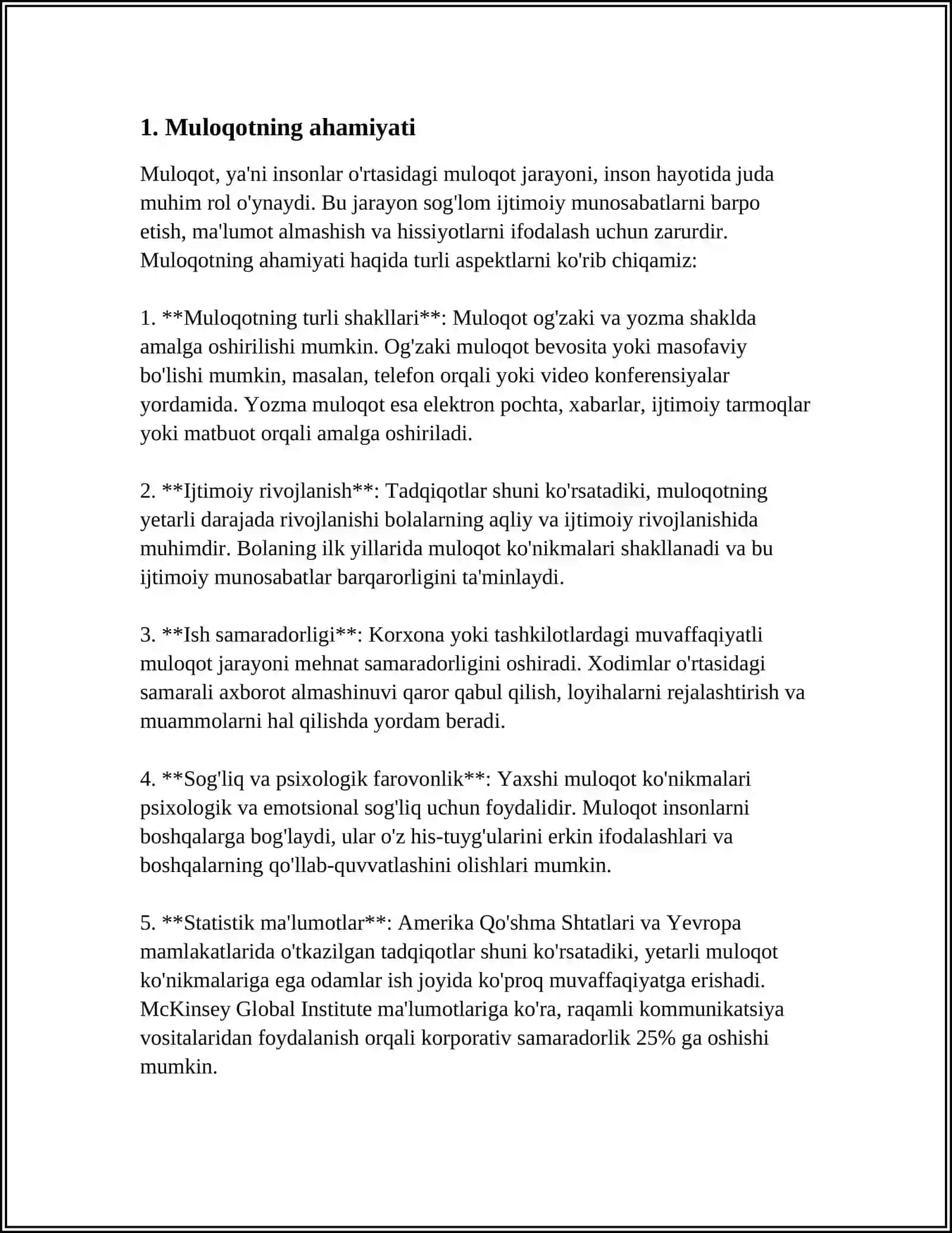 MULOQOT HAQIDA TUSHUNCHA 3