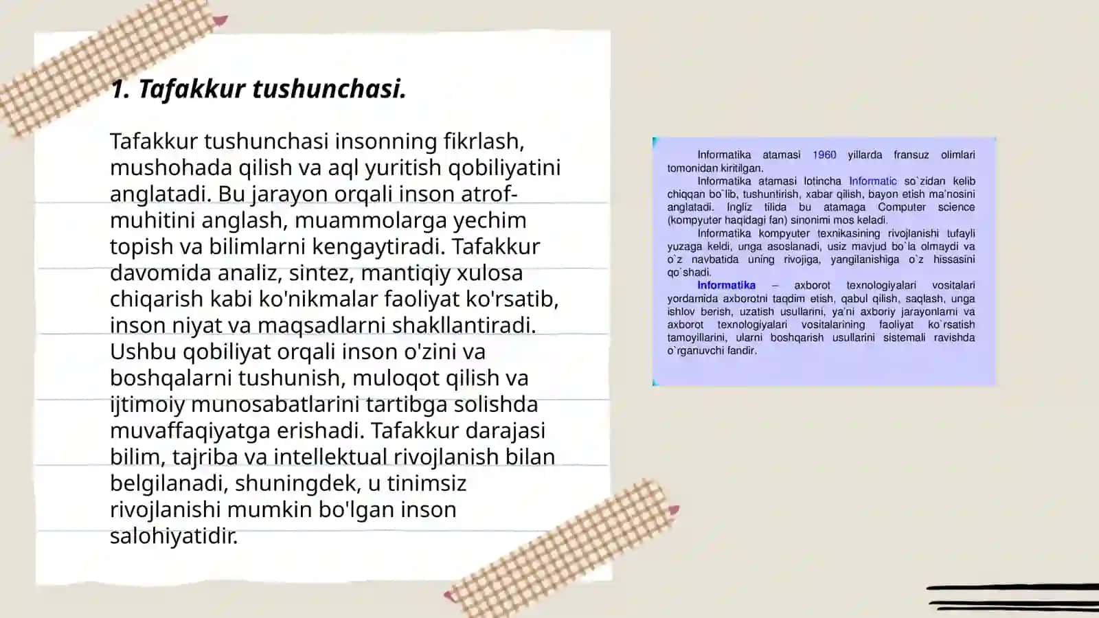 Tafakkur haqida umumiy malumot 3