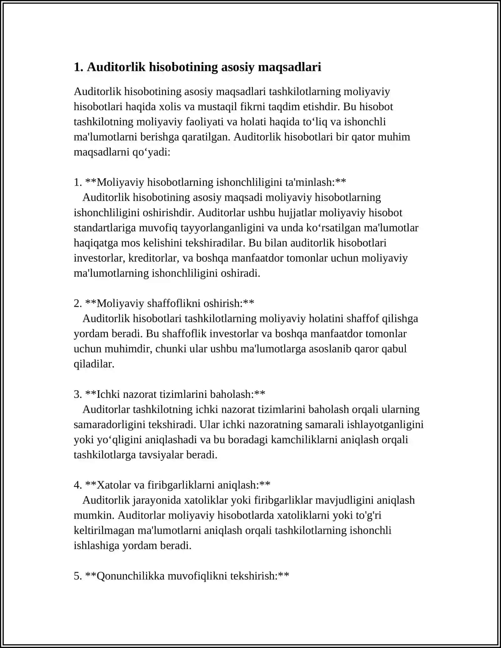 AUDITORLIK HISOBOTI VA UNI TUZISH TARTIBI 3