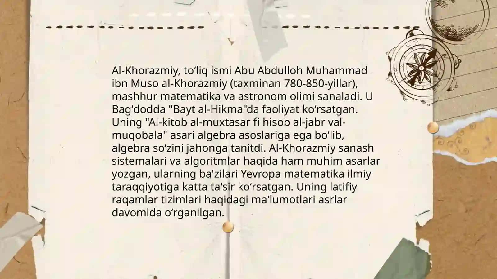 Al-Khorazmiy va algebra asoslari 3