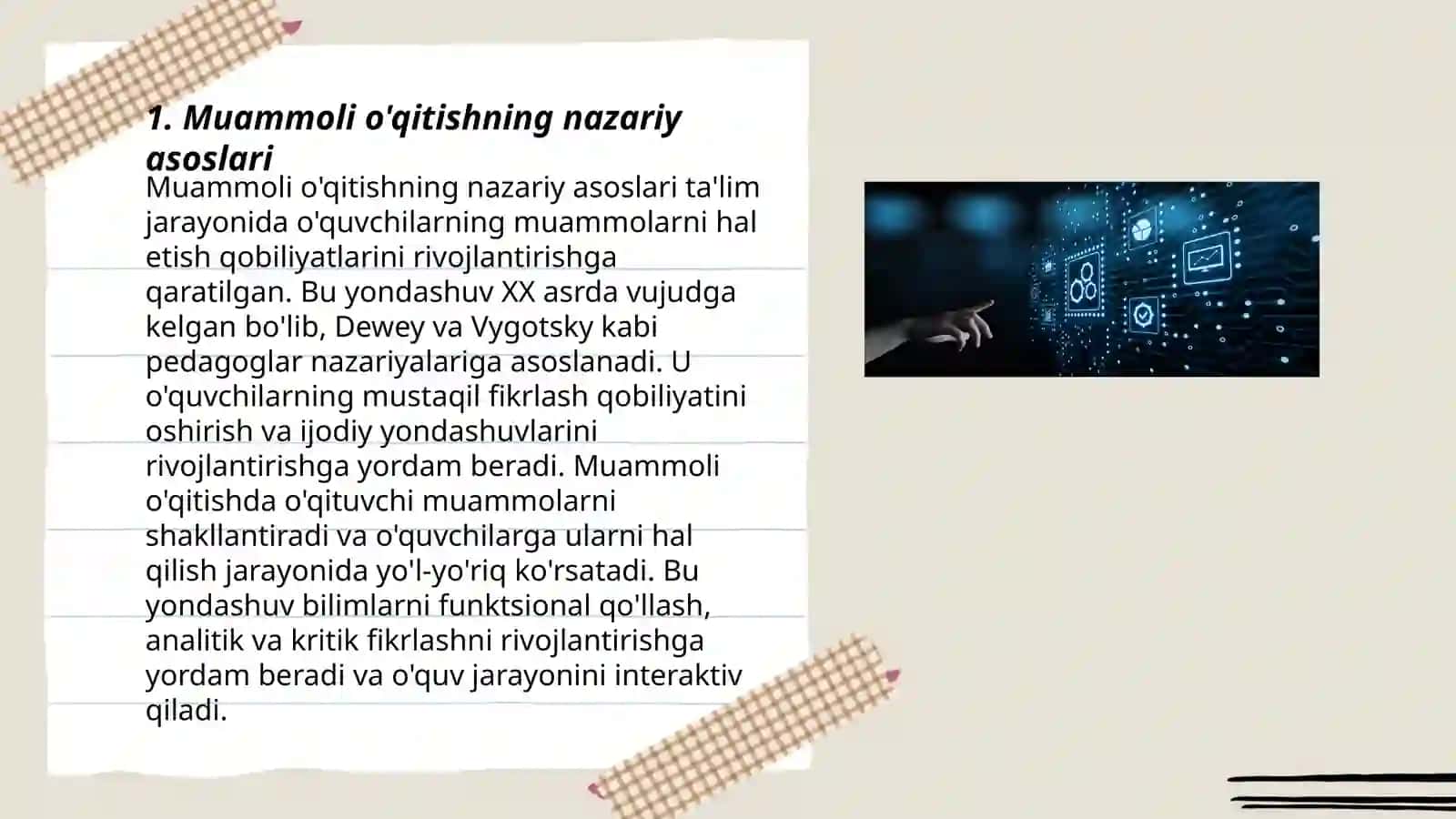 Muammoli taʼlim texnalogiyasi 3