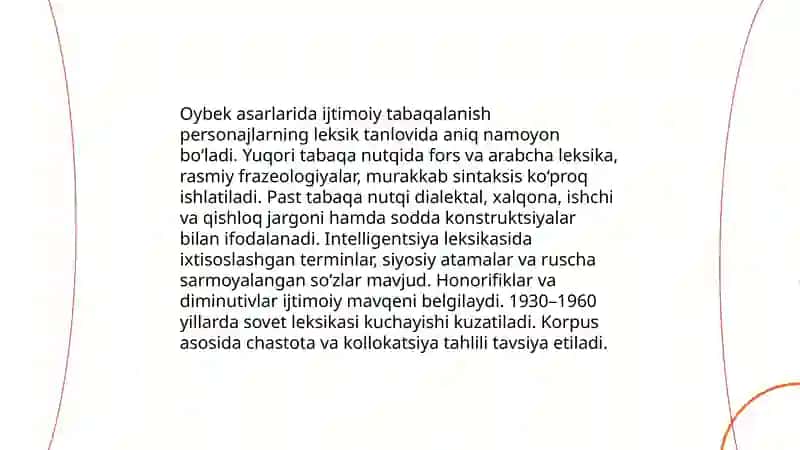 Oybek asarlari tilining sotsialingvistik tahlili 3