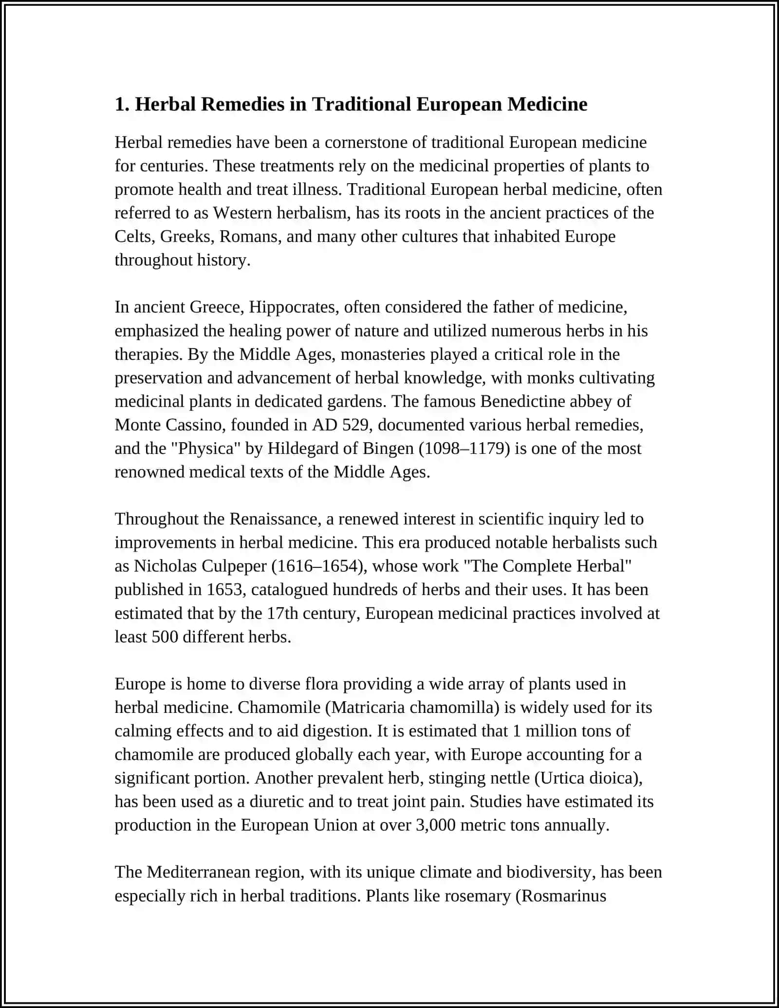 TRADITIONAL EUROPEAN MEDICINE 3