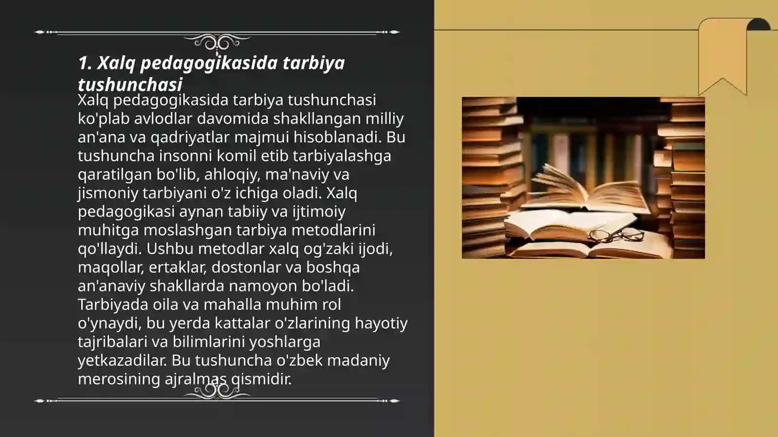 Xalq pedagogikasida tarbiya uslublari 3
