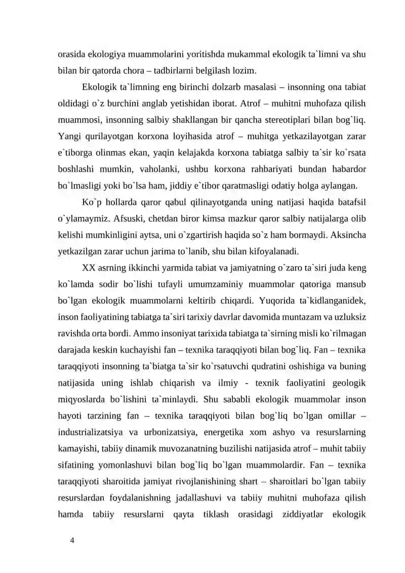 O`zbekistonda ekologik muammolar va ularning hal etilishi 3