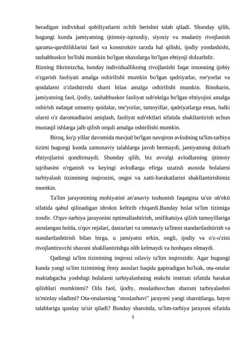 MAKTABGACHA TA'LIM TASHKILOTINING BOSHQARISHNING RAQOBATBARDOSHLIGINI TAKOMILLASHTIRISH YO`LLARI. 3