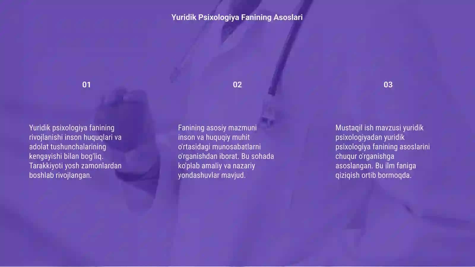 Yuridik Psixologiya Fanining Rivojlanishi 3