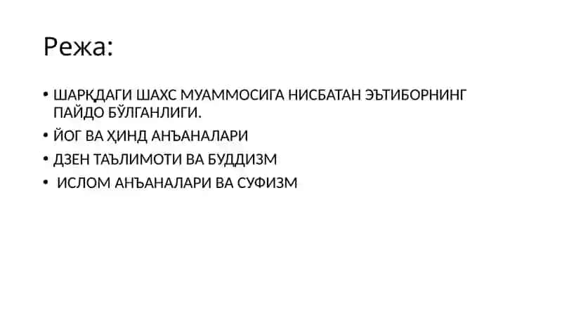 Шарқ Психологиясида Шахс Муаммоси 3