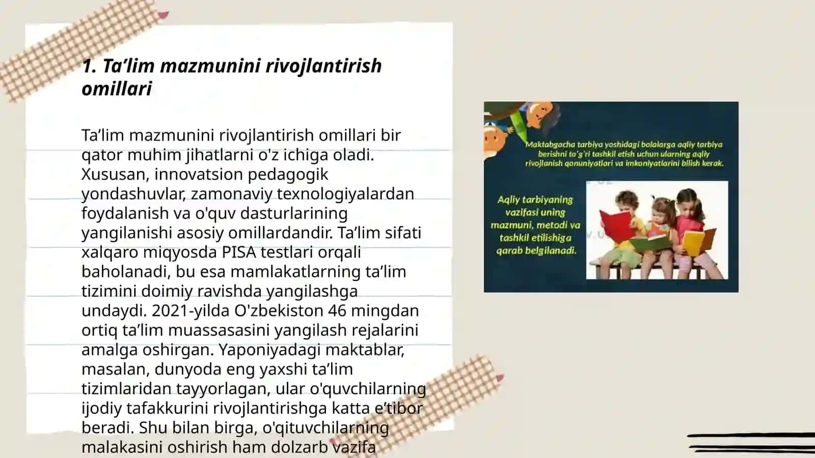 Taʼlim mazmuni 3