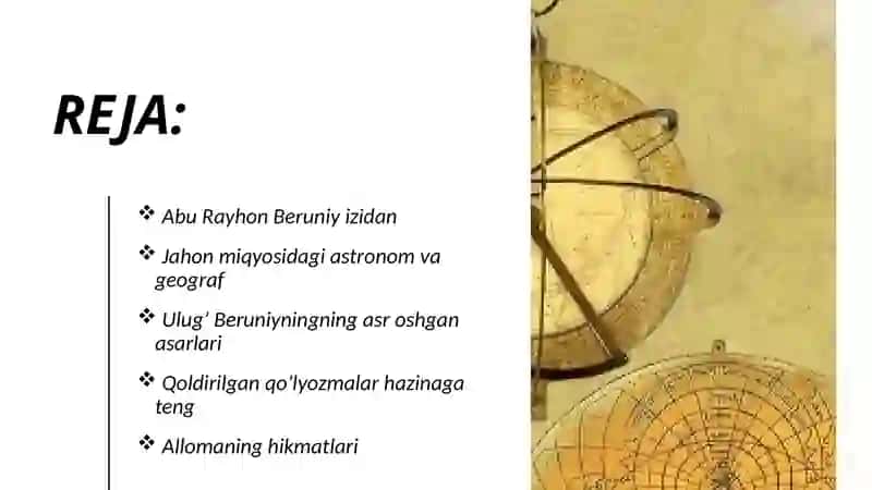 AbuRayhon Beruniyning jahon ilm-faniga qo’shgan hissasi 3