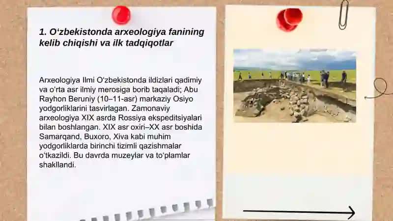 Oʻzbekistonda arxeologiya fanining rivojlanishi 3
