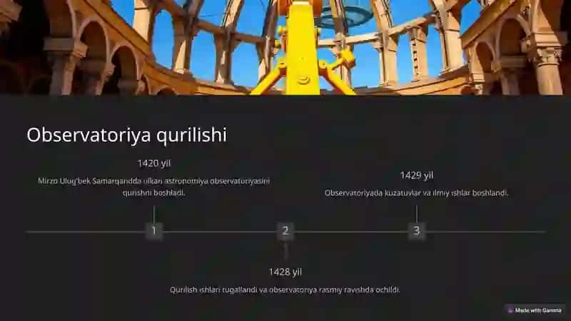 Mirzo Ulug'bek Observatoriyasi 3