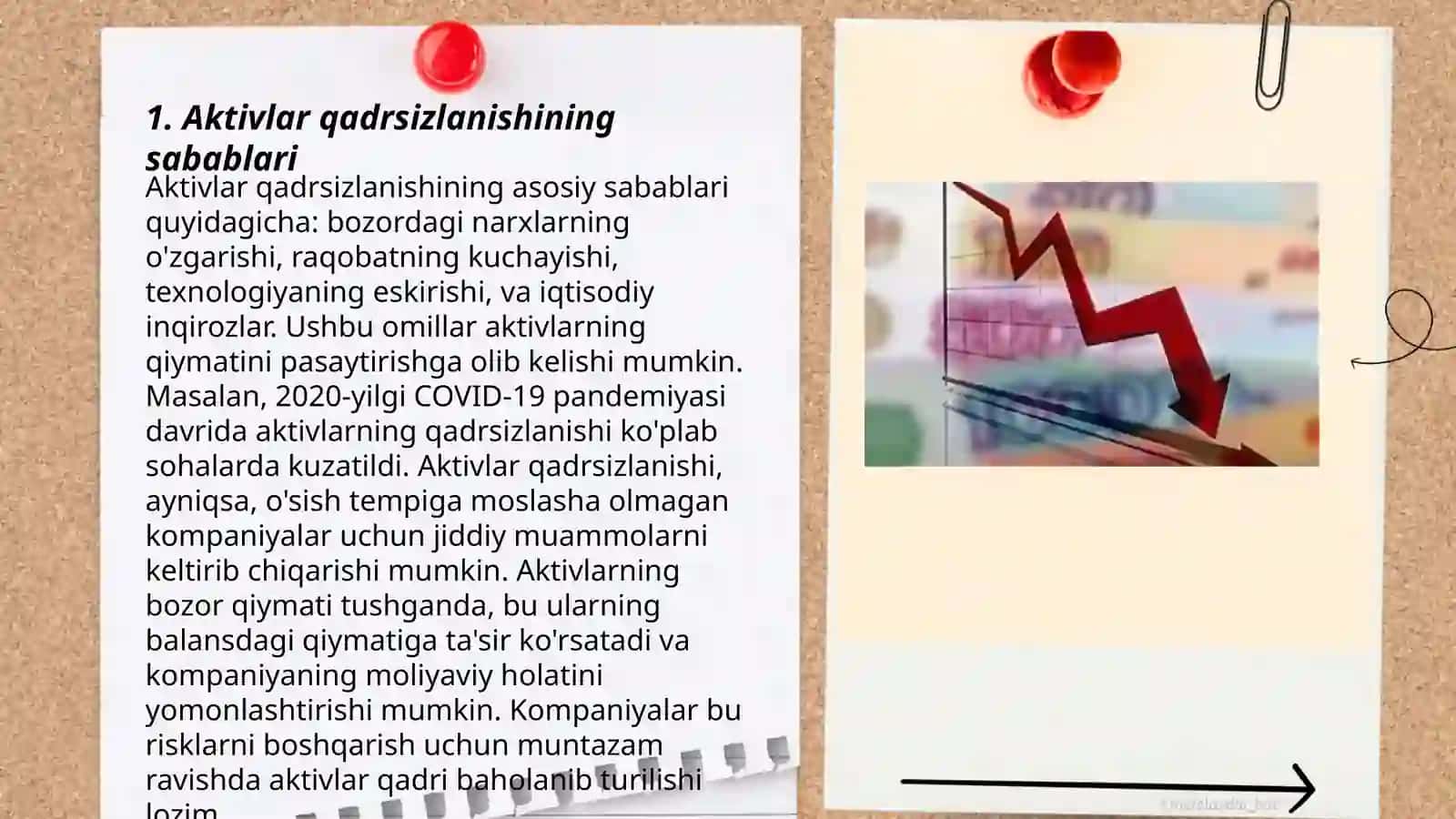 Aktivlar qadrsizlanishining sabablari 3