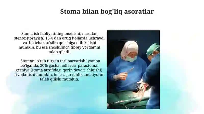 Xirurgik stomani parvarish qilish 3