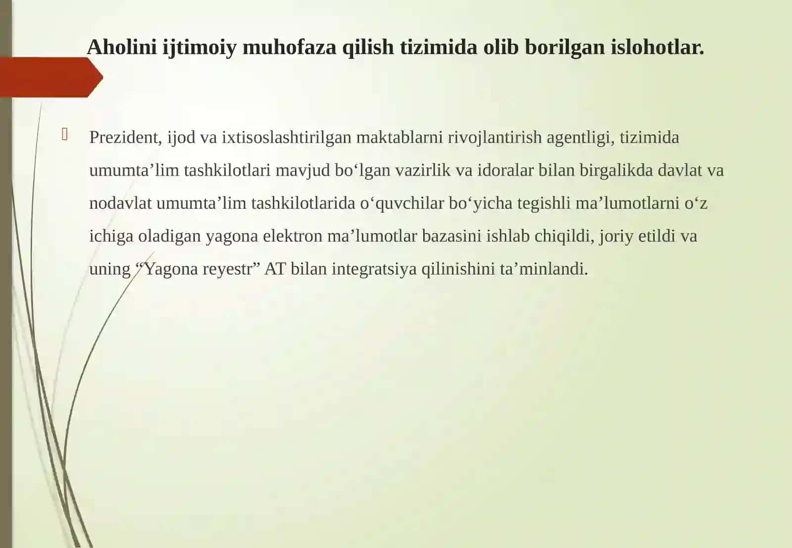 Aholini ijtimoiy muhofazalash viloyat organlari faoliyatining asosiy yoʻnalishlari 3