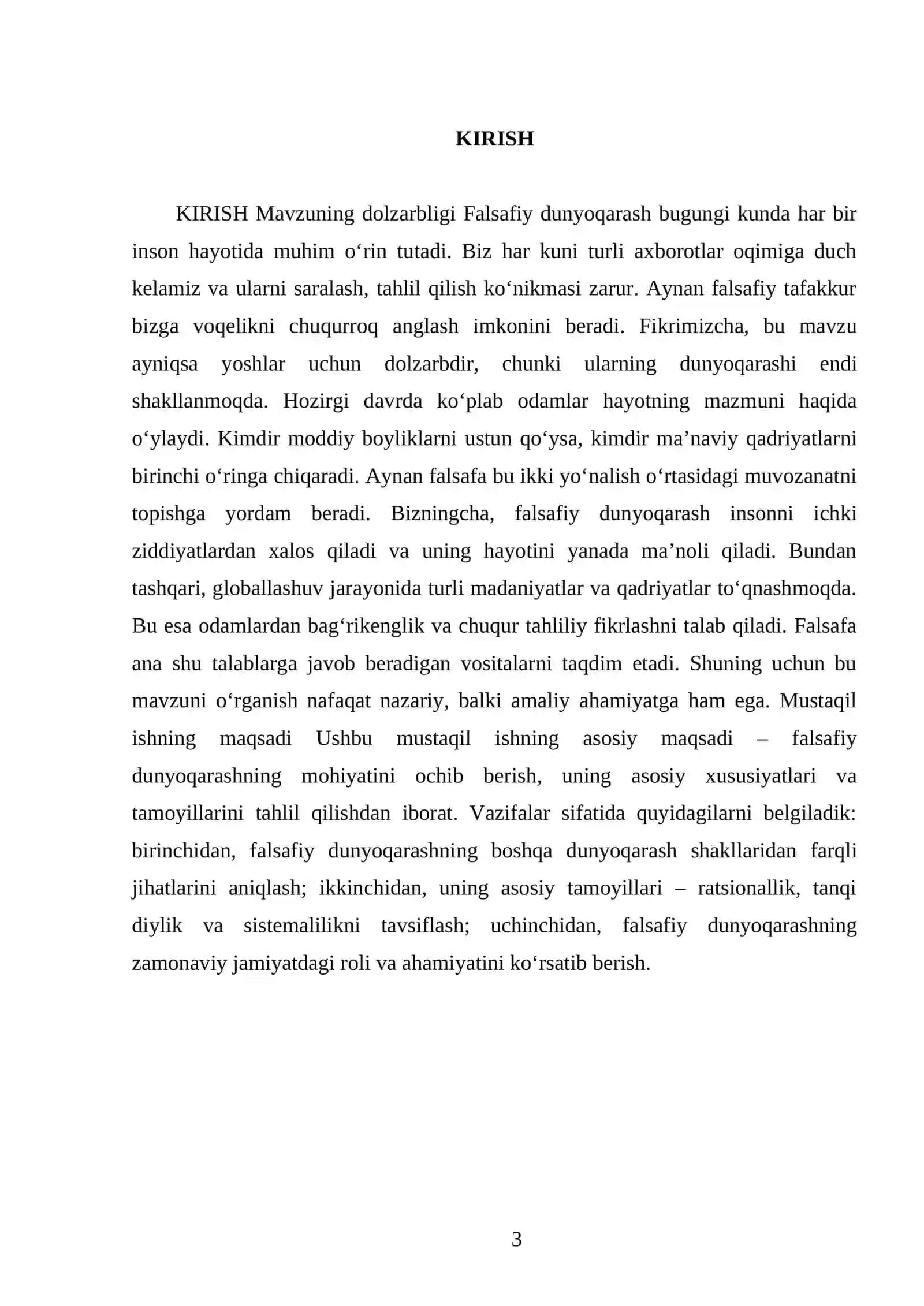 Falsafiy dunyoqarash,uning xususiyatlari va asosiy tamoyillari 3