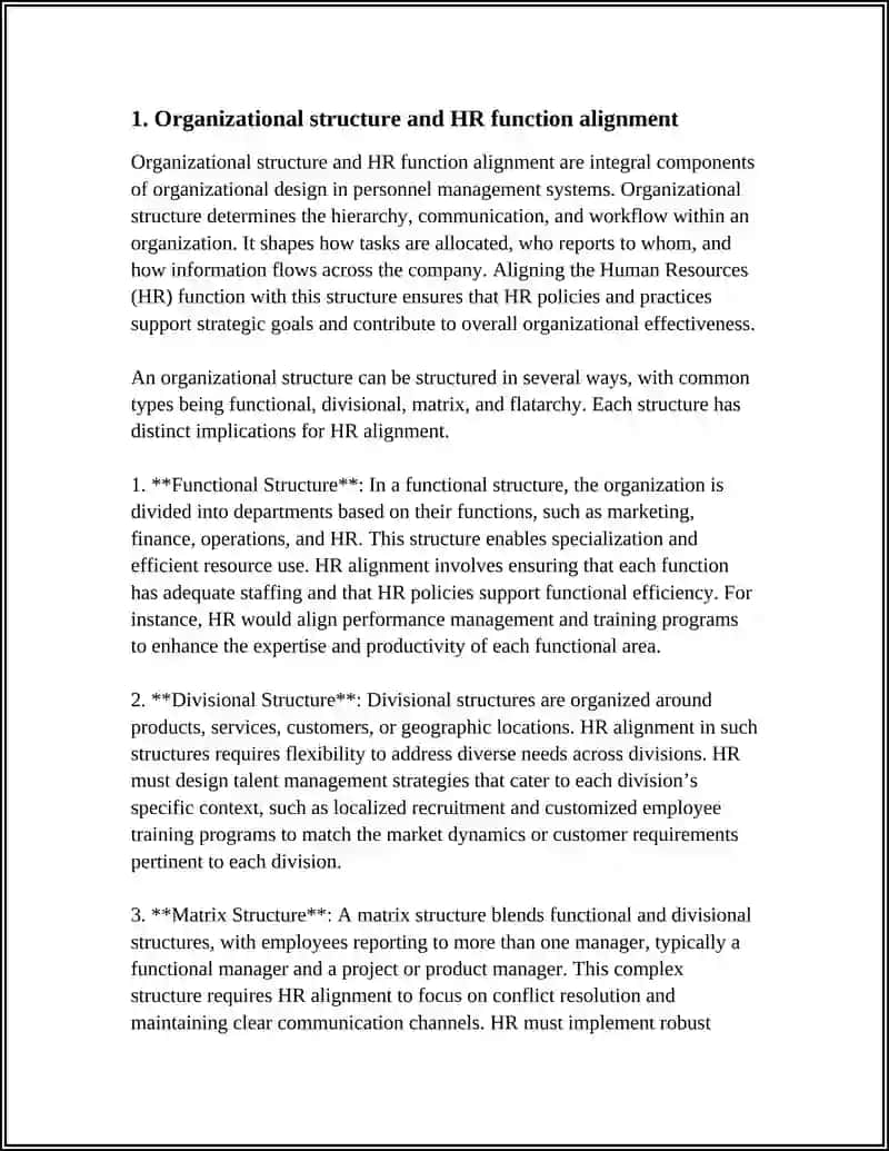 ORGANIZATIONAL DESIGN OF THE PERSONNEL MANAGEMENT SYSTEM 3