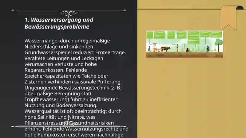 Wasserversorgung und Bewässerungsprobleme 3