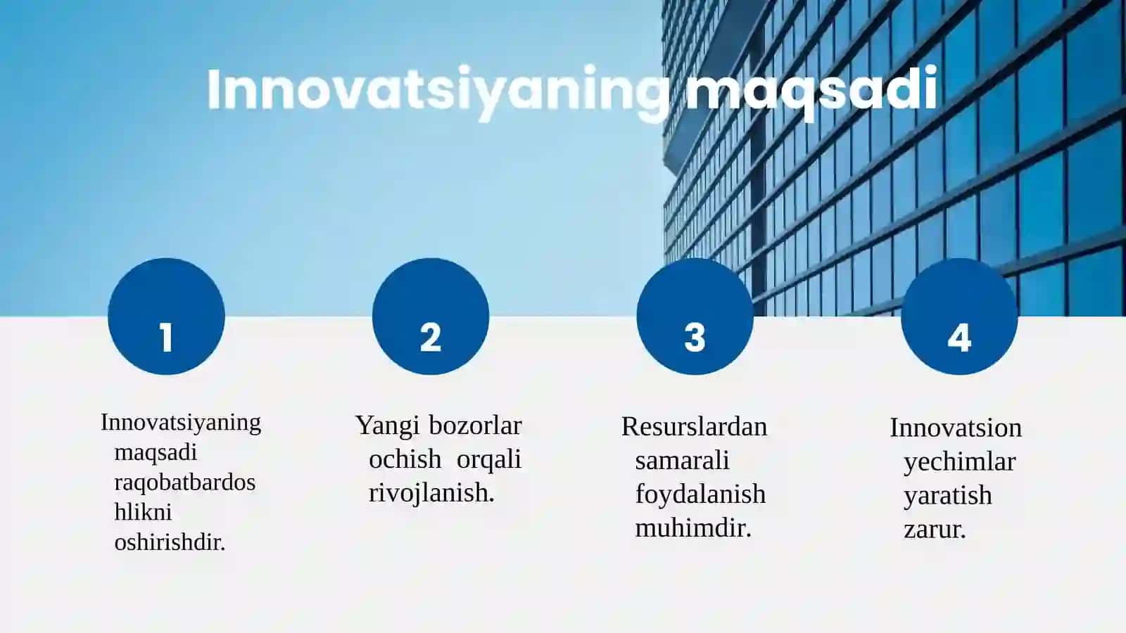 Innovatsiyaning maqsadi va turlari 3