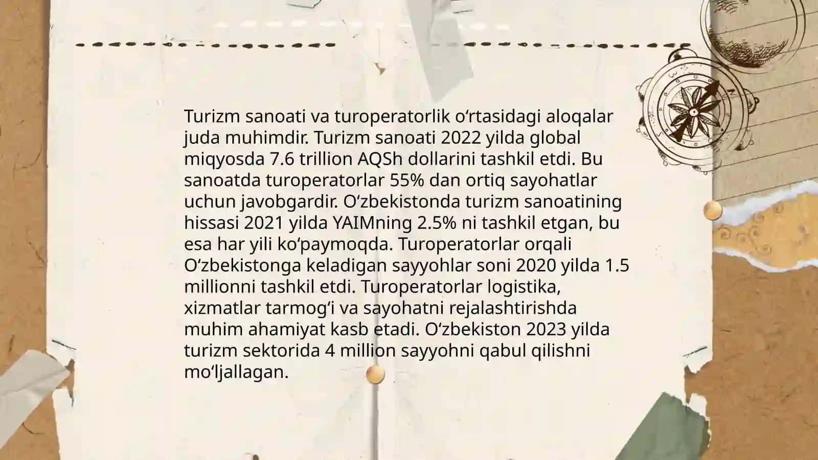 Turizmda turoperatorlik faoliyatini rivojlantirish 3