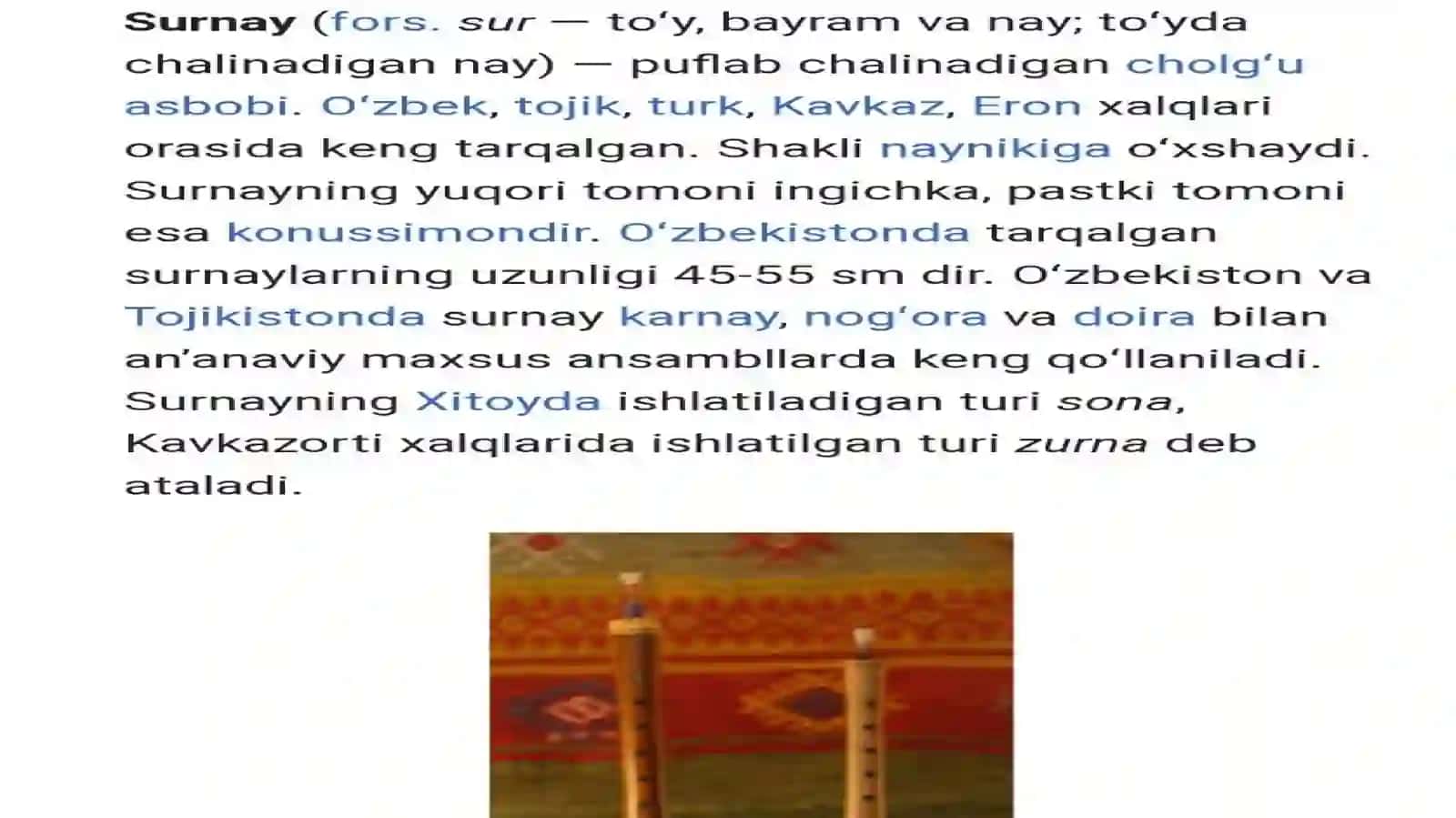 Surnay Haqida Ma’lumot 3