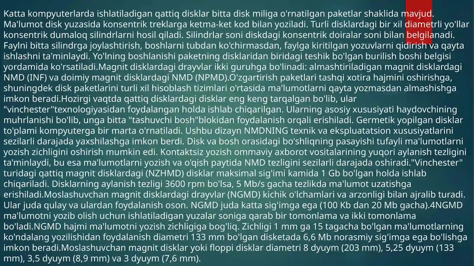 Tashqi xotira qurilmalari 3