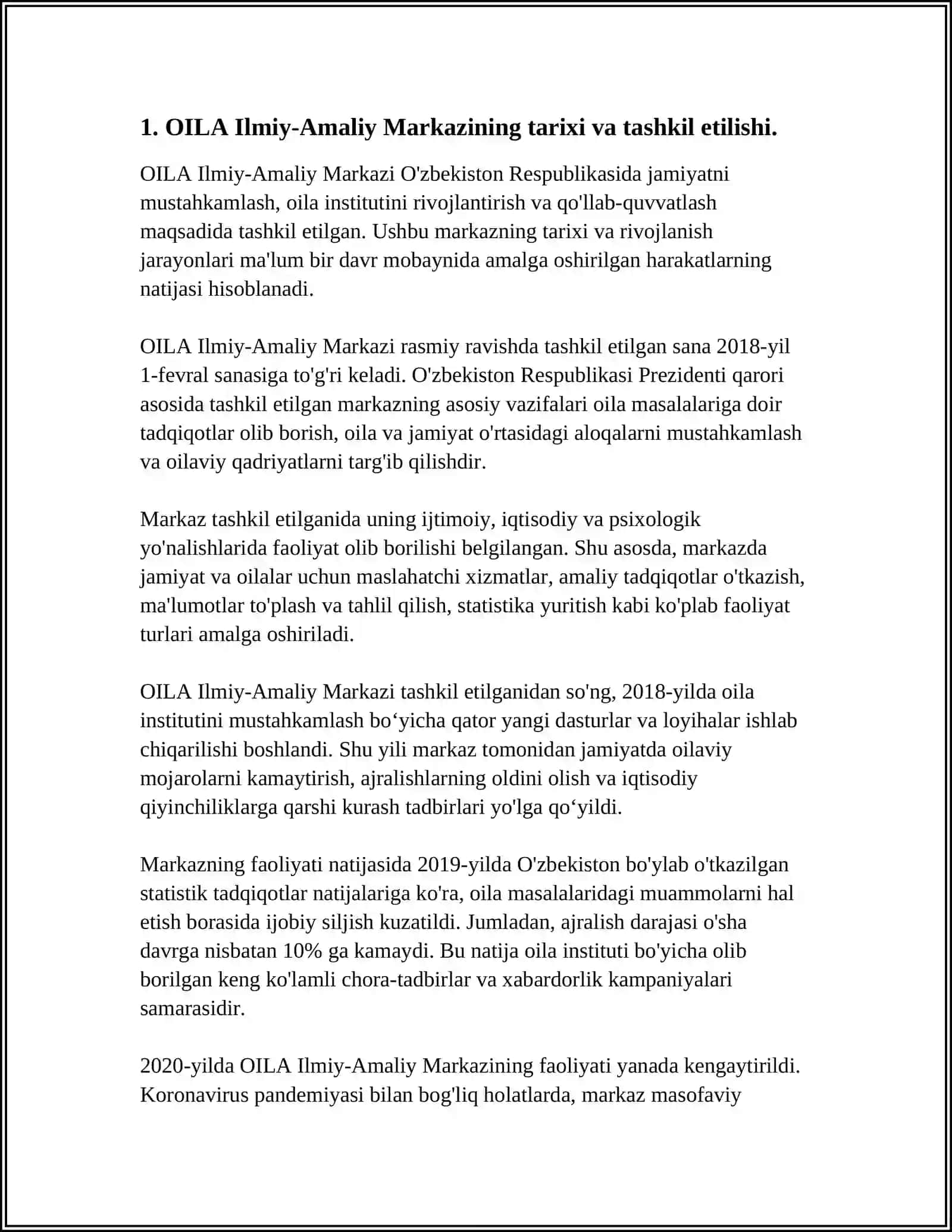 OILA Ilmiy-Amaliy Markazi 3