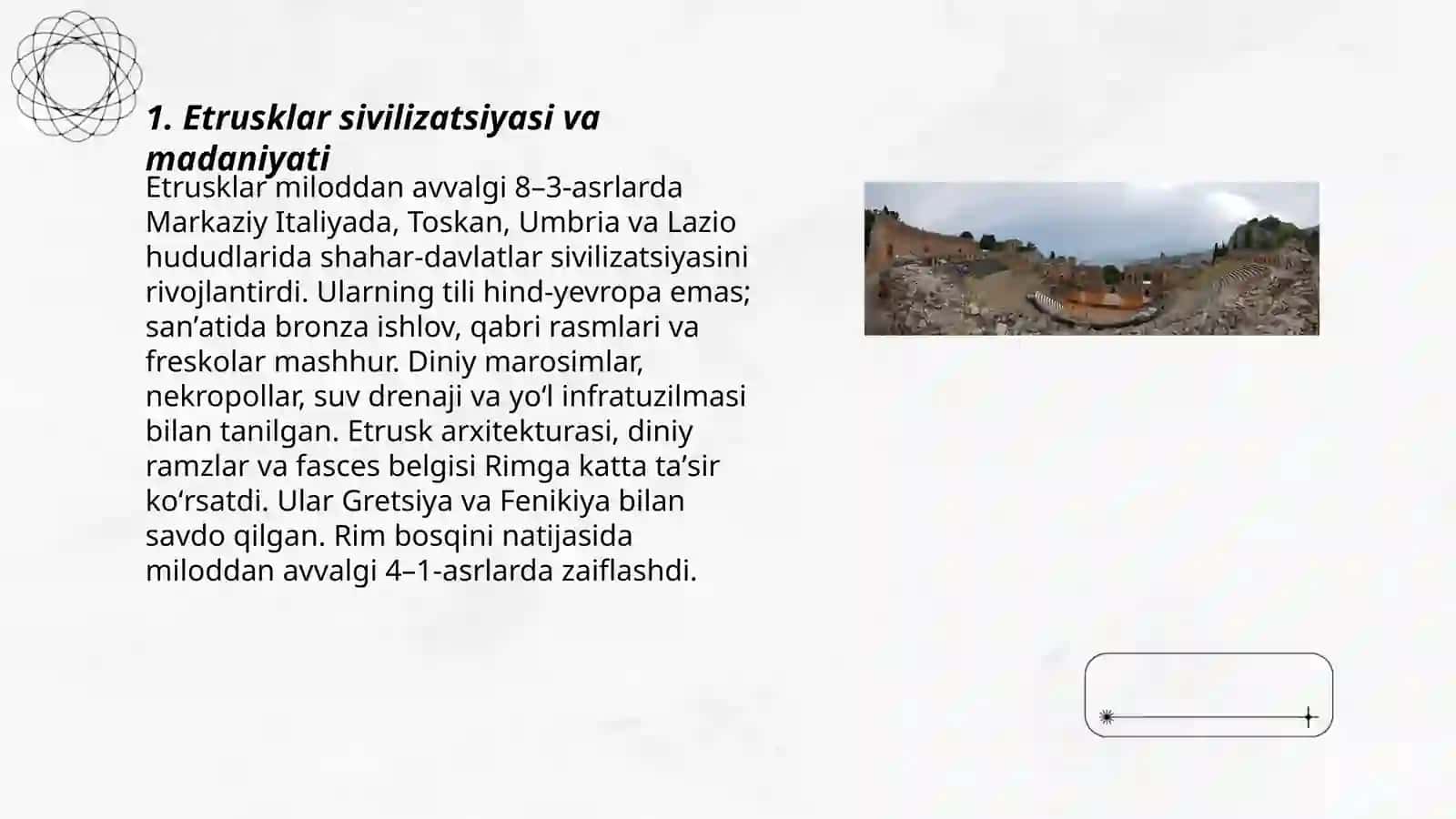 Etrusklar sivilizatsiyasi va madaniyati 3