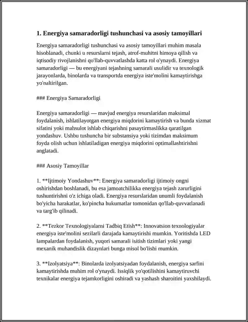 ENERGIYA SAMARADORLIGINI NAZARIY ASOSLARI 3