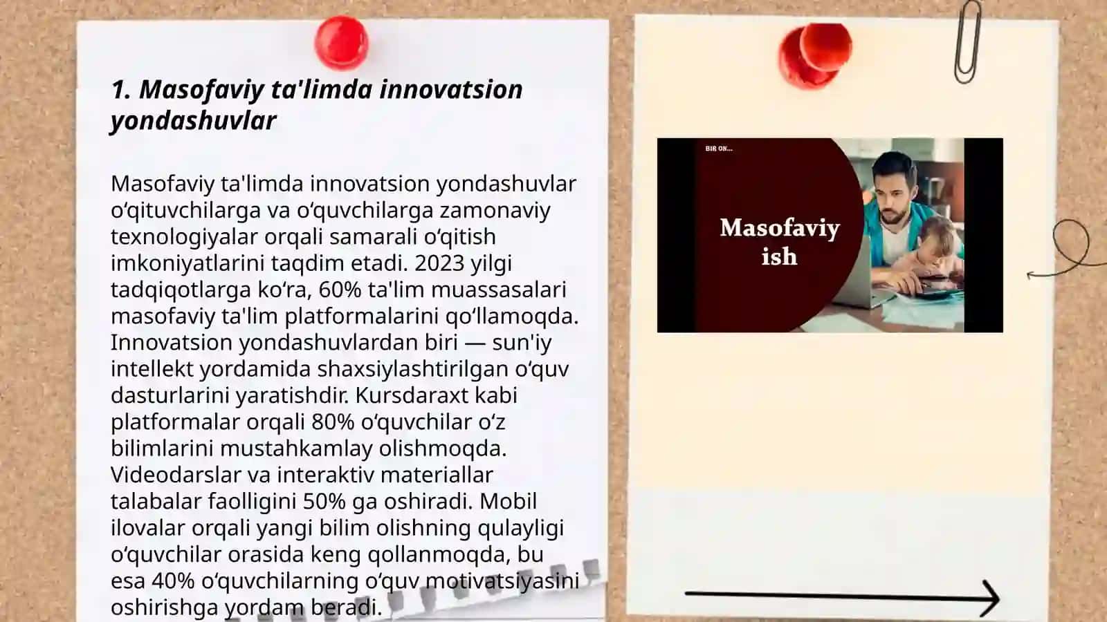 Masofaviy ta'limda inavattsiyaning roliinavatsiyon yondashuvda AKT dan foydalanish 3